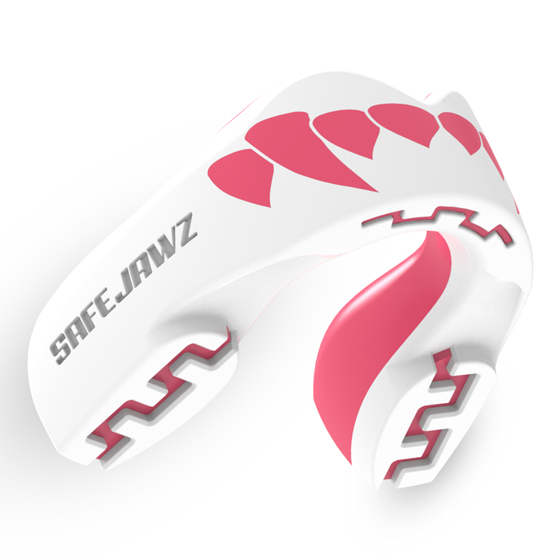 Safejawz Mund- und Zahnschutz - Extro Series Dracula Senior - Rosa / Weiß