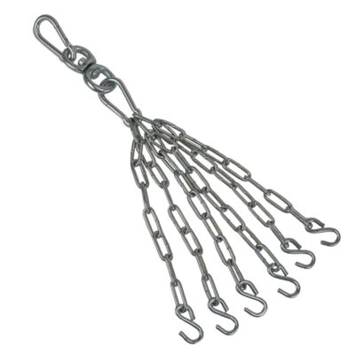 Sportief Boxing Gear Boxsackkette - 6-Punkt-Kette mit Swivel - Silber