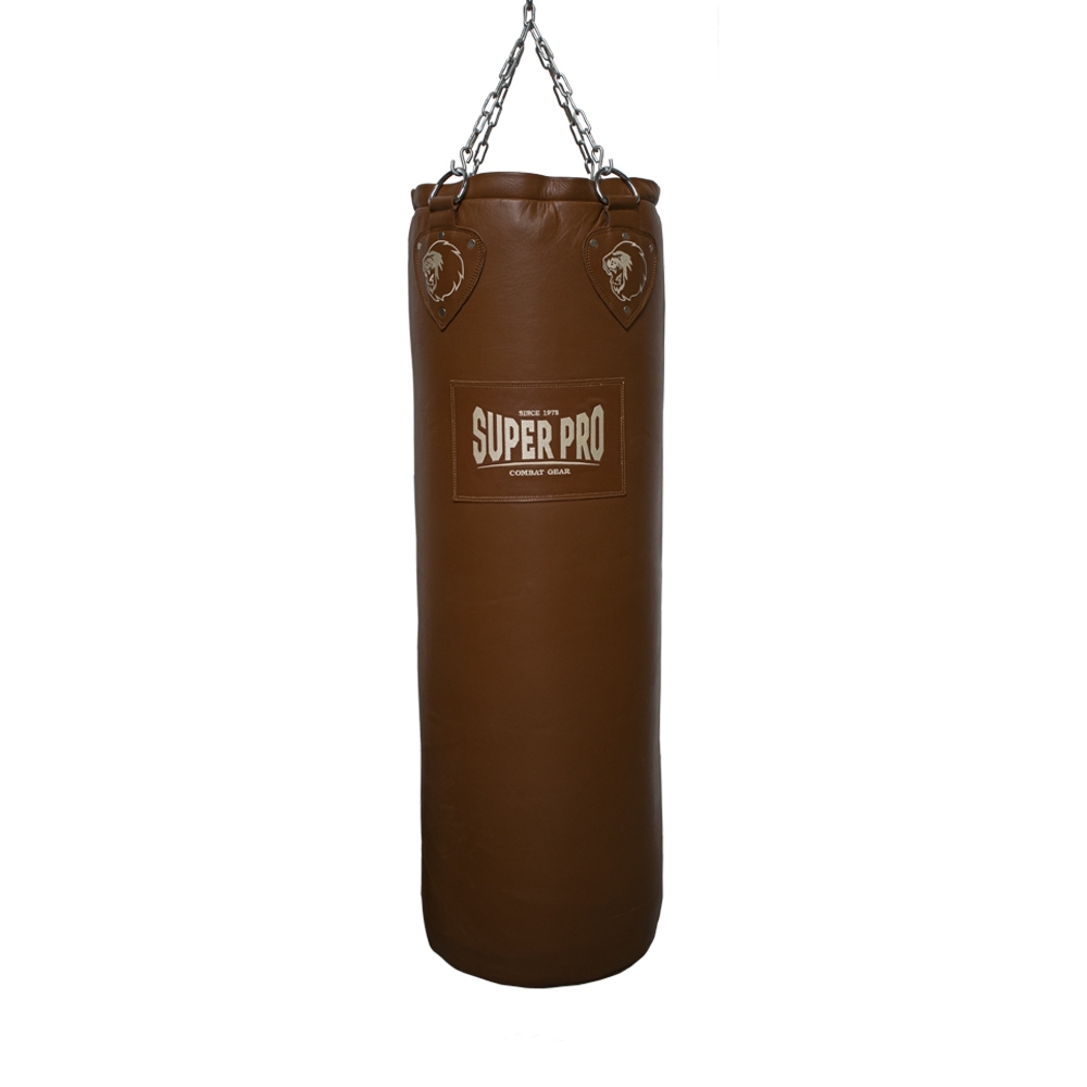 Super Pro Combat Gear Boxsack - Leather Punch Bag Classic - Braun Super Pro Combat Gear Boxsack - Leather Punch Bag Classic - Braun