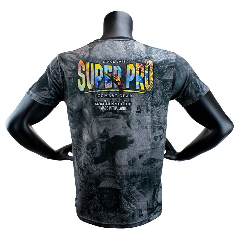 Super Pro Combat Gear T-Shirt - Pattaya Made In Thailand - Schwarz / Gelb Super Pro Combat Gear T-Shirt - Pattaya Made In Thailand - Schwarz / Gelb
