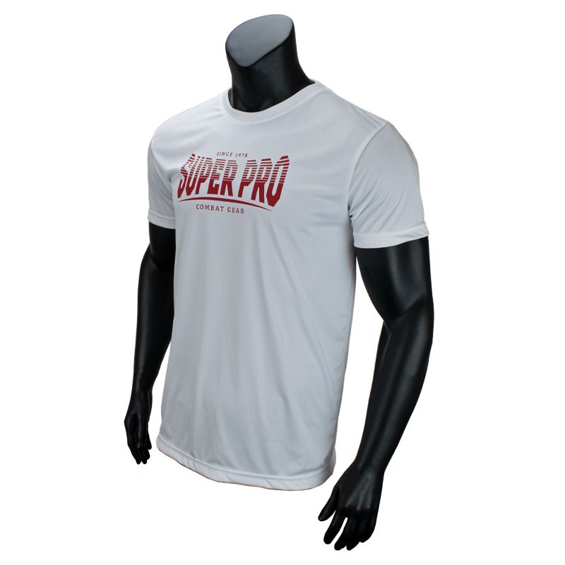 Super Pro Combat Gear Sportbekleidung - Dryfit T-Shirt Stripes - Rot / Weiß Super Pro Combat Gear Sportbekleidung - Dryfit T-Shirt Stripes - Rot / Weiß