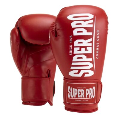 Super Pro Combat Gear Boxhandschuhe - Champ - Rot / Weiß
