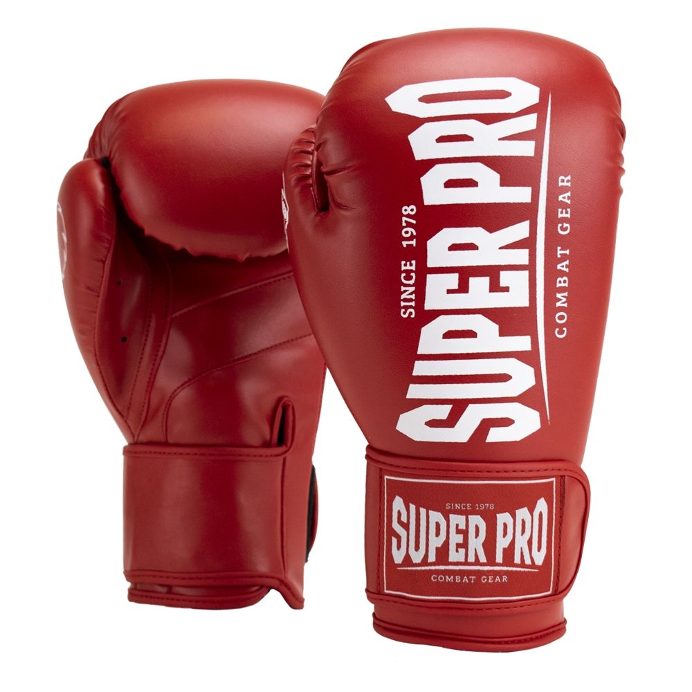 Super Pro Combat Gear Boxhandschuhe - Champ - Rot / Weiß
