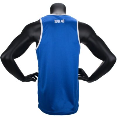 Super Pro Combat Gear Boxsinglet - Club - Blau / Weiß Super Pro Combat Gear Boxsinglet - Club - Blau / Weiß