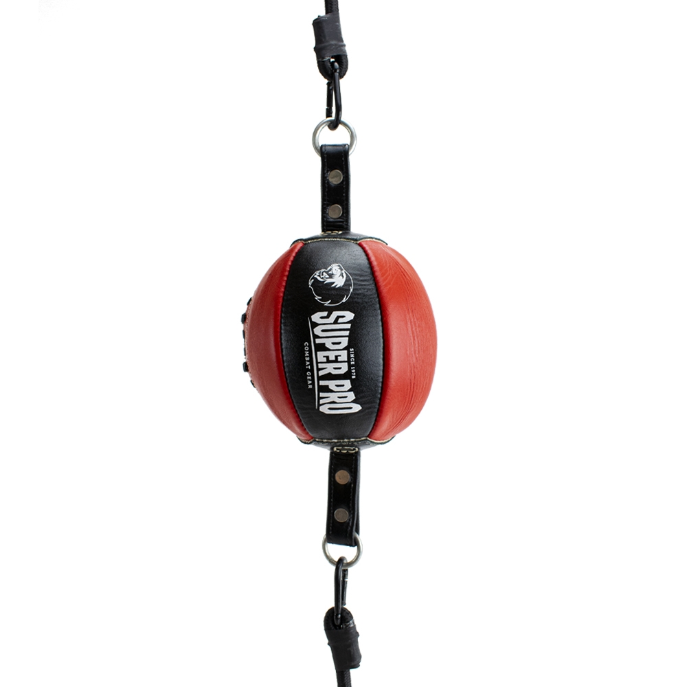 Super Pro Combat Gear Neu - Leder-Reflexball - Rot / Schwarz Super Pro Combat Gear Neu - Leder-Reflexball - Rot / Schwarz