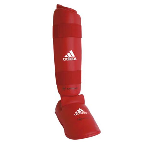Adidas WKF Schienbein- und Spannschutz (rot) Größe XS und XL Adidas WKF Schienbein- und Spannschutz (rot) Größe XS und XL