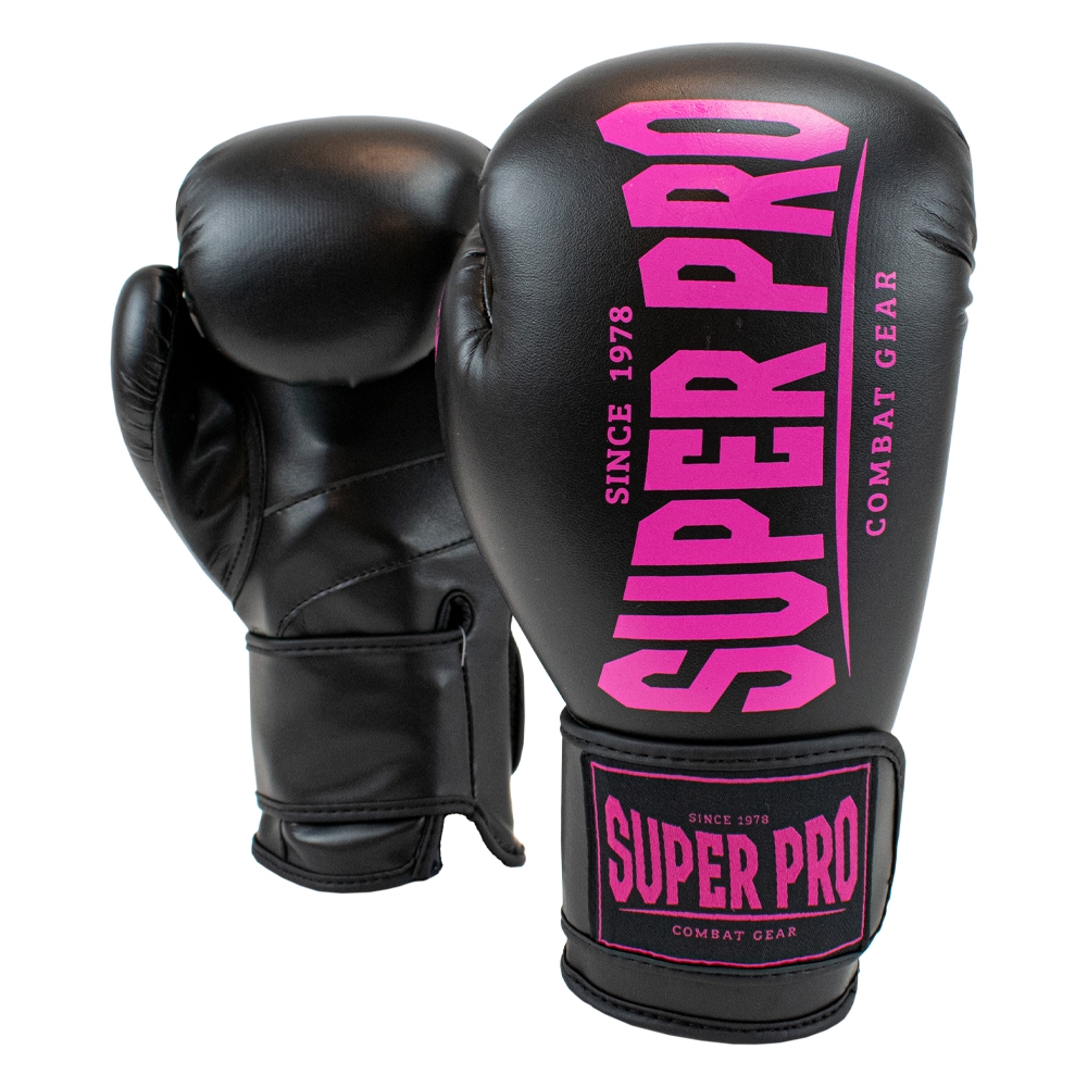 Super Pro Combat Gear Damen Boxhandschuhe - Champ - Rosa / Schwarz