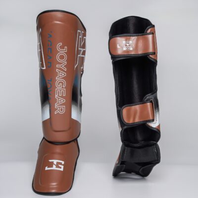 Joya Evolution Pro Schienbein- und Spannschutz Braun Weiß