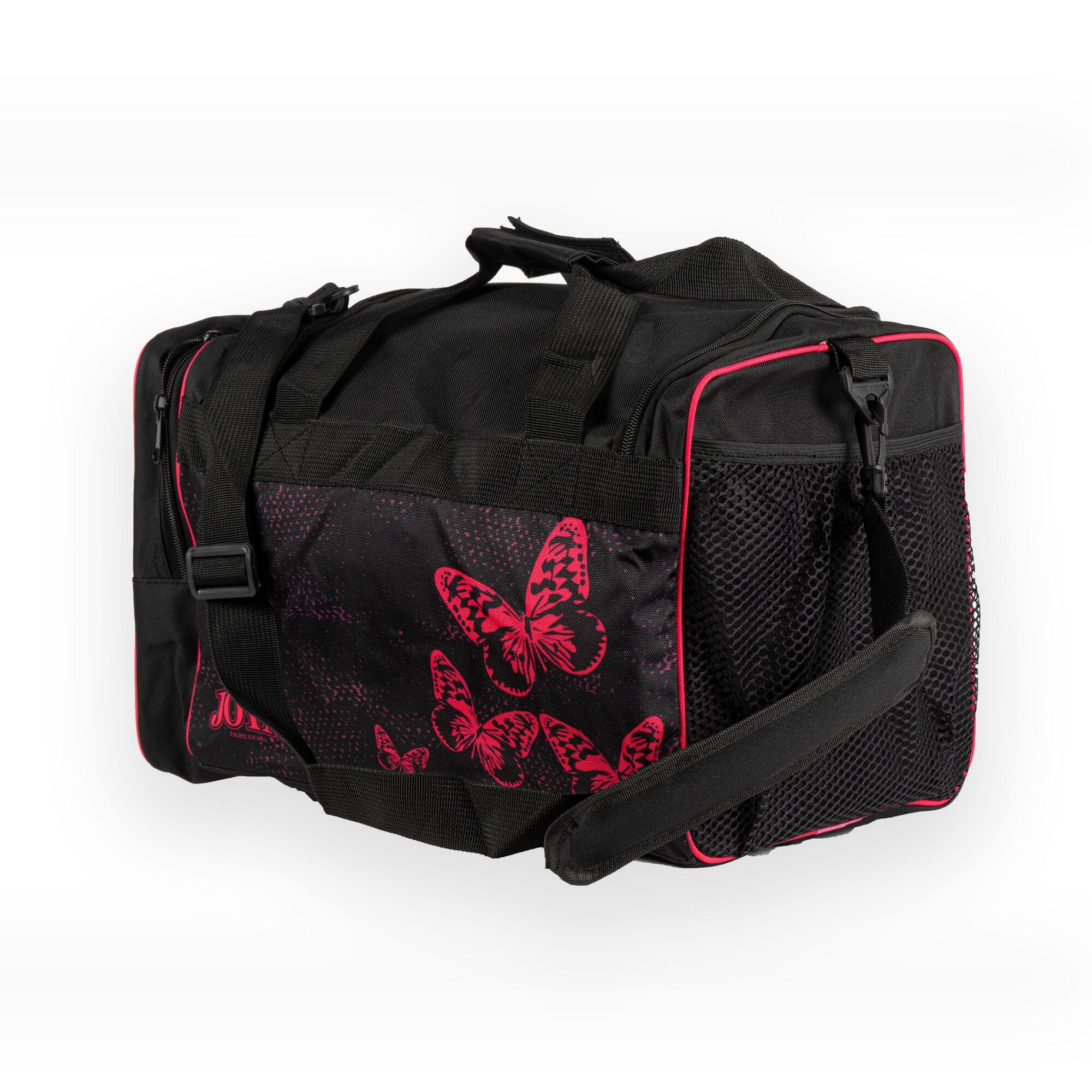 Joya Kids Butterfly Sporttasche Schwarz Rosa 28x45x28 Joya Kids Butterfly Sporttasche Schwarz Rosa 28x45x28