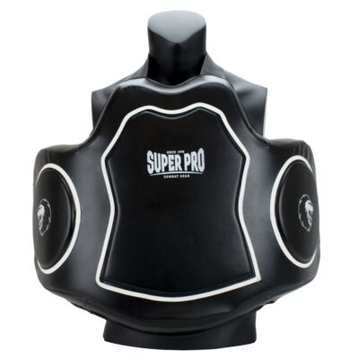 Super Pro Combat Gear Bauchschutz - Professional Gladiator - Schwarz / Weiß