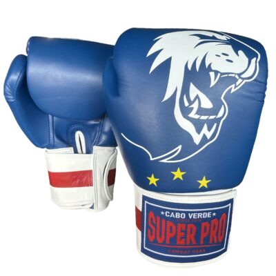 Super Pro Combat Gear Boxhandschuhe - Nations Cabo Verde - Blau / Rot / Weiß