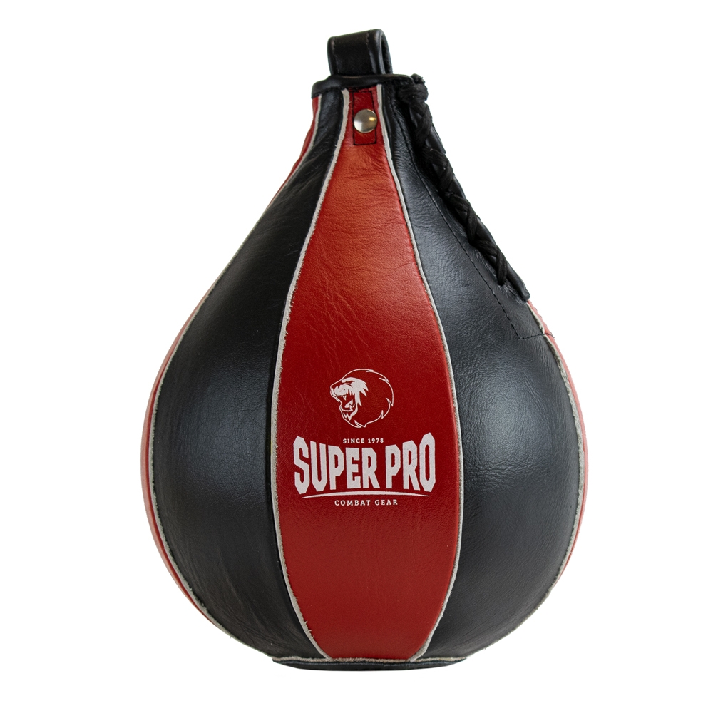 Super Pro Combat Gear Boxball - Lederner Speedball - Rot / Schwarz Super Pro Combat Gear Boxball - Lederner Speedball - Rot / Schwarz