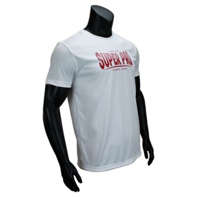 Super Pro Combat Gear Sportbekleidung - Dryfit T-Shirt Stripes - Rot / Weiß
