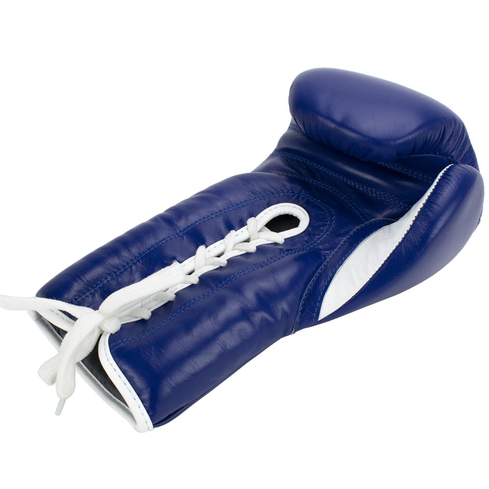 Super Pro Combat Gear Boxhandschuhe - Winner Wettkampfhandschuhe mit Schnürung - Blau / Weiß Super Pro Combat Gear Boxhandschuhe - Winner Wettkampfhandschuhe mit Schnürung - Blau / Weiß