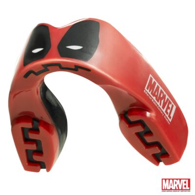 SAFEJAWZ Mund- und Zahnschutz - Extro Marvel Deadpool - Rot / Schwarz