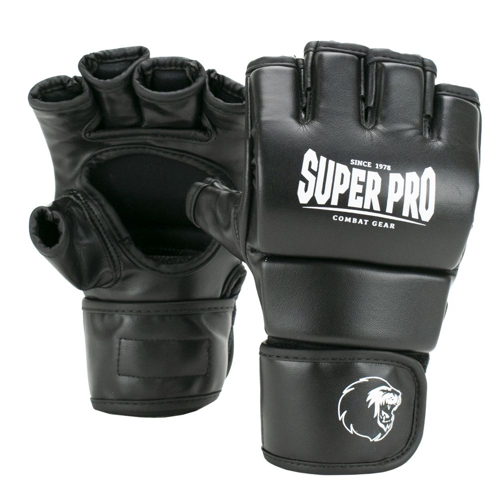 Super Pro Combat Gear MMA-Handschuhe - Brawler - Schwarz / Weiß