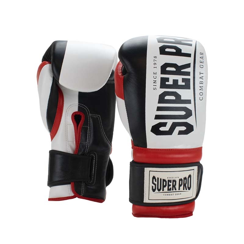 Super Pro Combat Gear Boxhandschuhe - Bruiser - Rot / Schwarz / Weiß Super Pro Combat Gear Boxhandschuhe - Bruiser - Rot / Schwarz / Weiß