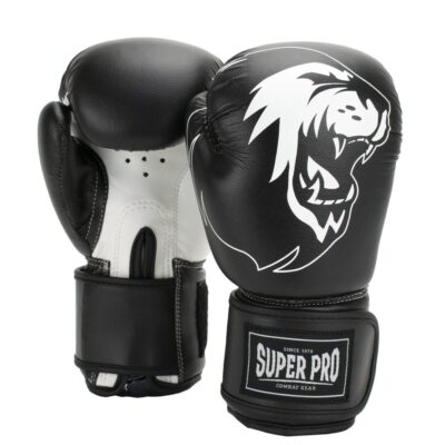 Super Pro Combat Gear Boxhandschuhe - Talent - Schwarz / Weiß