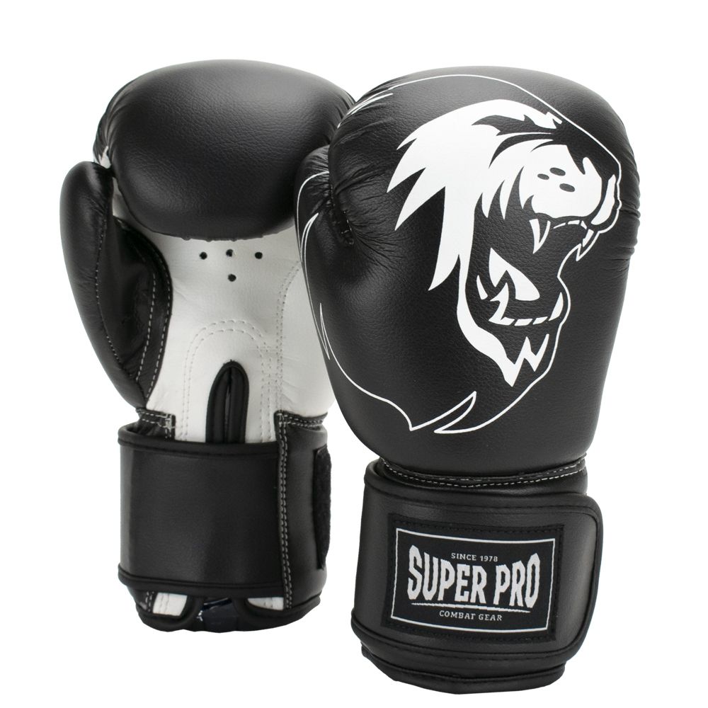 Super Pro Combat Gear Boxhandschuhe - Talent - Schwarz / Weiß