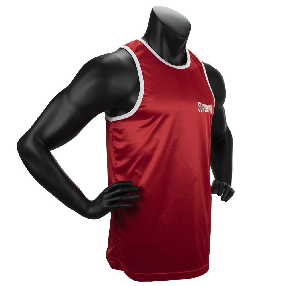 Super Pro Combat Gear Singlet - Club - Rot / Weiß Super Pro Combat Gear Singlet - Club - Rot / Weiß