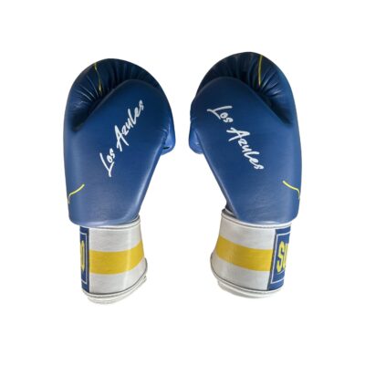 Super Pro Combat Gear Boxhandschuhe - Nations Curacao - Blau / Gelb / Weiß
