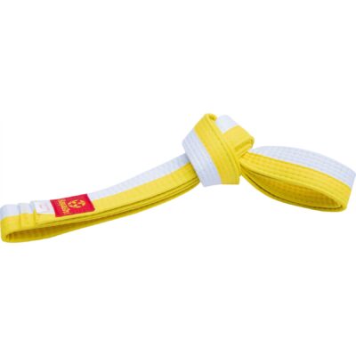 Hayashi Budoband - Gürtel für Judo, Karate und Taekwondo - Weiß / Gelb