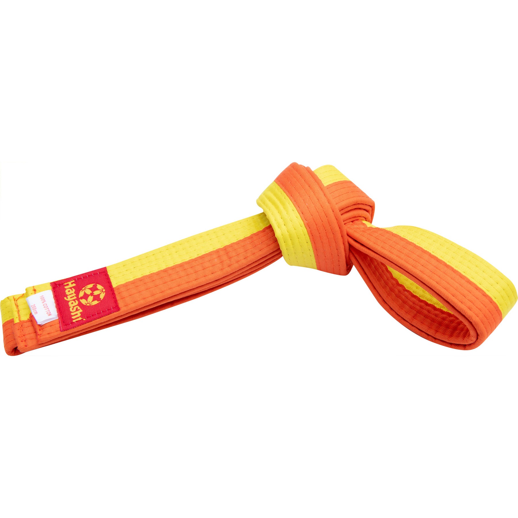 Hayashi Budoband - Gürtel für Judo, Karate und Taekwondo - Gelb / Orange Hayashi Budoband - Gürtel für Judo, Karate und Taekwondo - Gelb / Orange