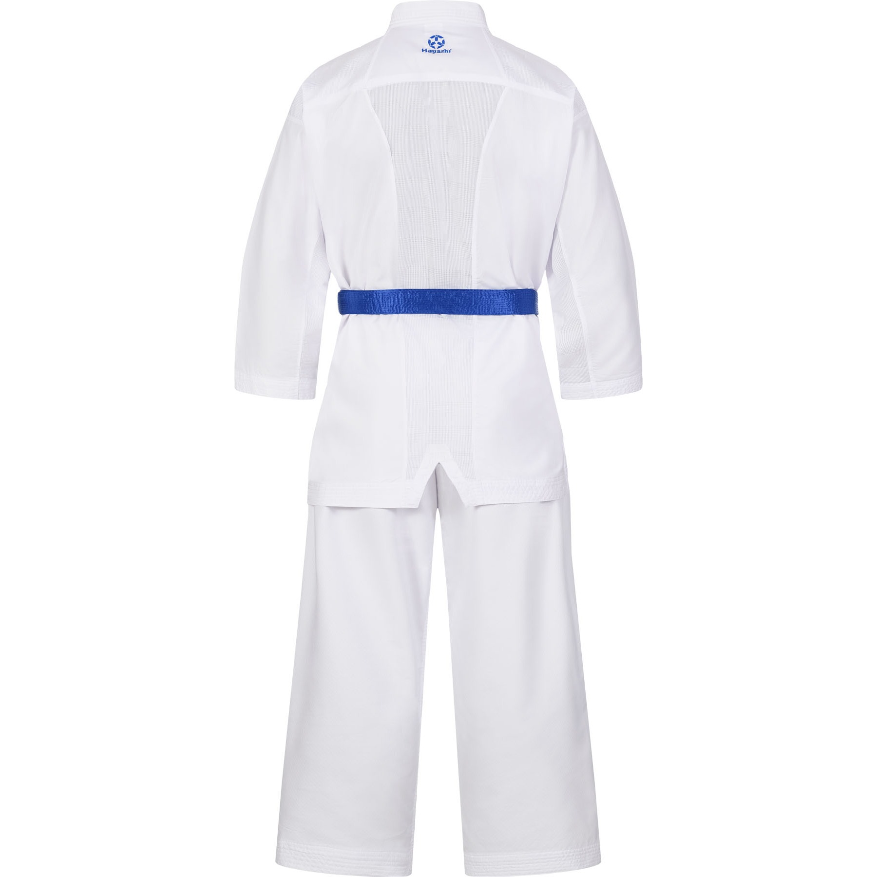 Hayashi Karateanzug - Premium Kumite WKF Approved - Weiß / Blau Hayashi Karateanzug - Premium Kumite WKF Approved - Weiß / Blau