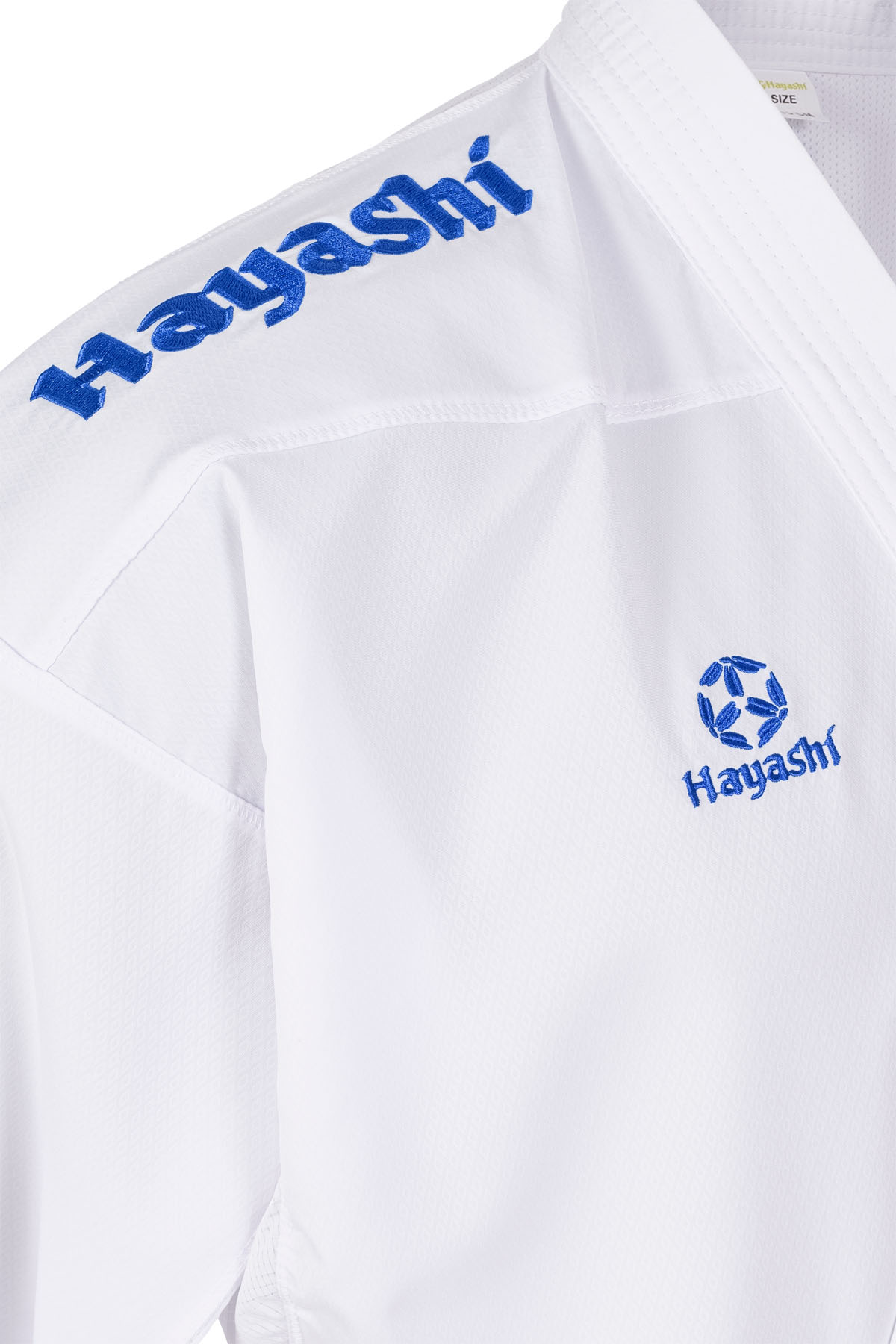 Hayashi Karateanzug - Premium Kumite WKF Approved - Weiß / Blau Hayashi Karateanzug - Premium Kumite WKF Approved - Weiß / Blau
