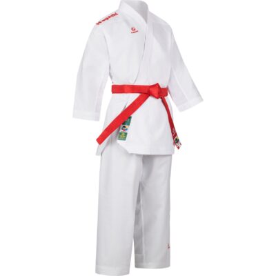 Hayashi Karateanzug - Premium Kumite WKF Approved - Weiß / Rot