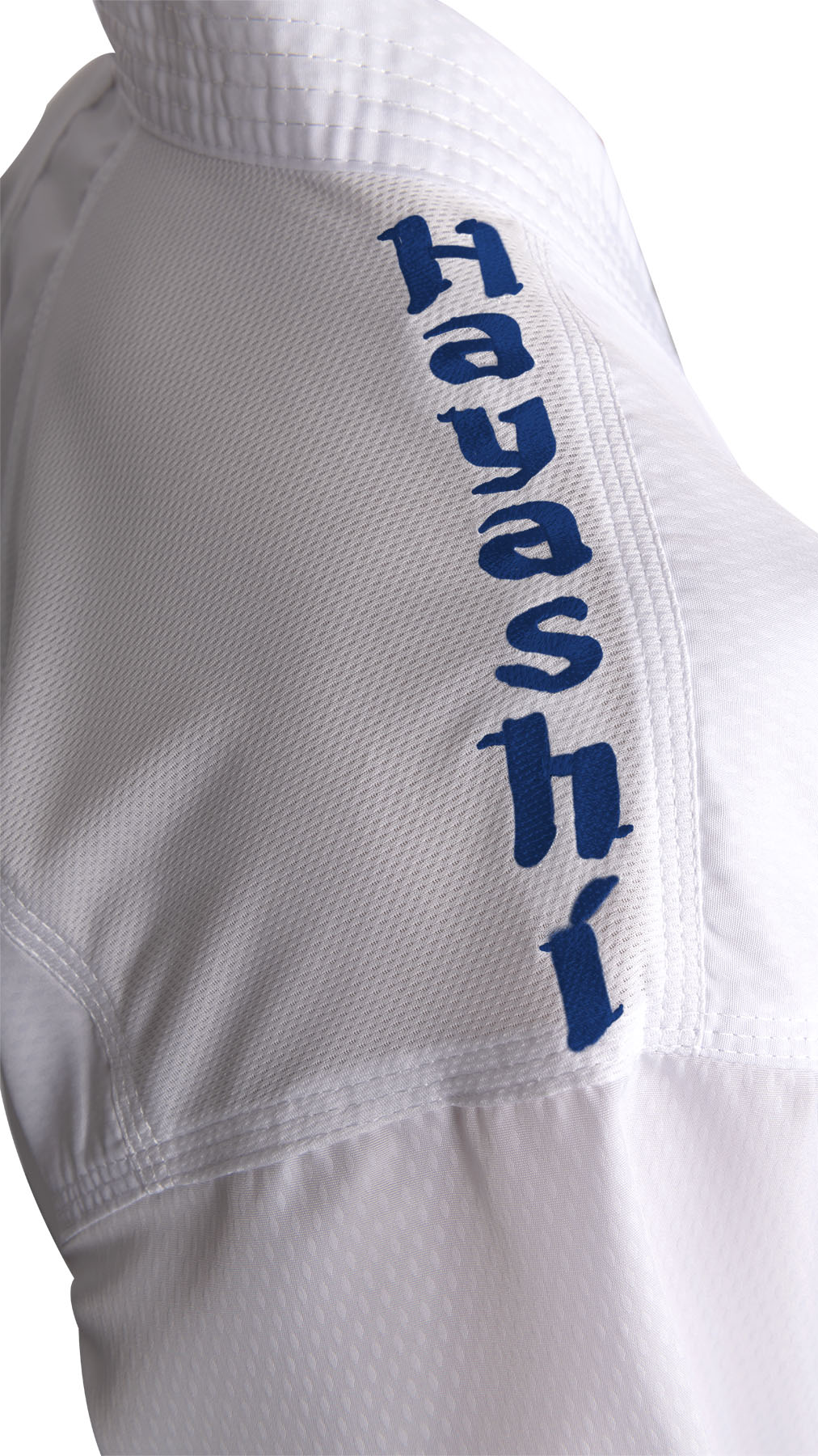 Hayashi Karateanzug - Premium Kumite - Weiß / Blau Hayashi Karateanzug - Premium Kumite - Weiß / Blau