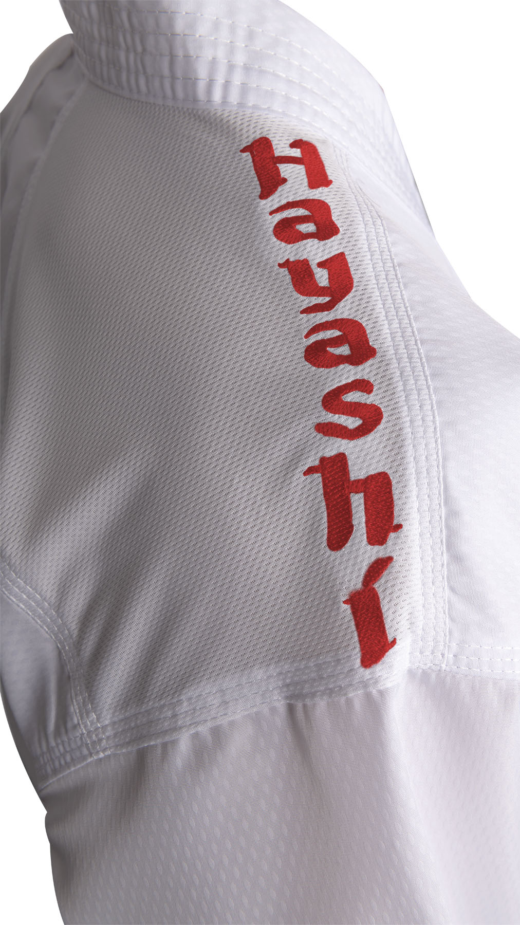Hayashi Karateanzug - Premium Kumite - Weiß / Rot Hayashi Karateanzug - Premium Kumite - Weiß / Rot