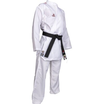 Hayashi Karateanzug - Premium Kumite - Weiß / Rot Hayashi Karateanzug - Premium Kumite - Weiß / Rot