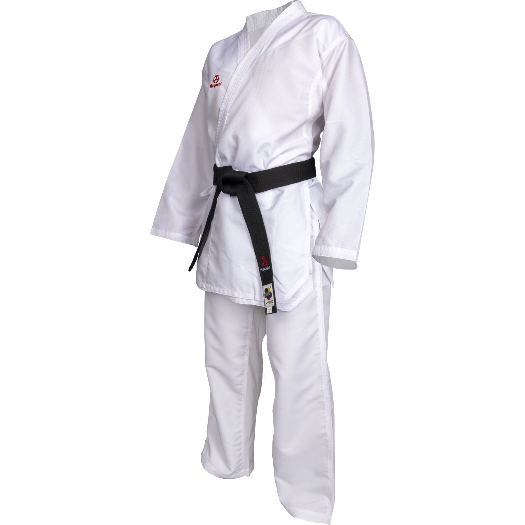 Hayashi Karateanzug - Premium Kumite - Weiß / Rot Hayashi Karateanzug - Premium Kumite - Weiß / Rot