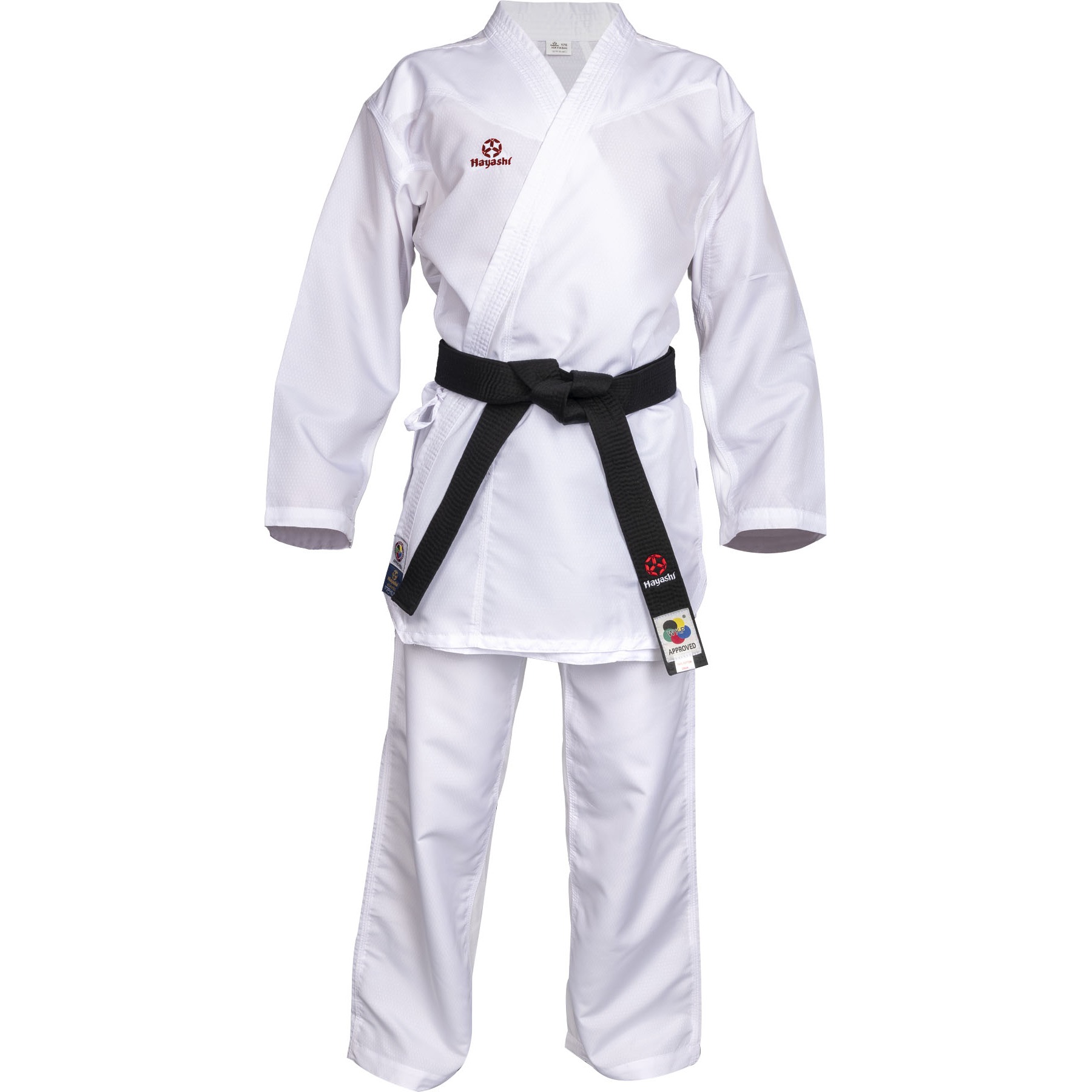 Hayashi Karateanzug - Premium Kumite - Weiß / Rot Hayashi Karateanzug - Premium Kumite - Weiß / Rot