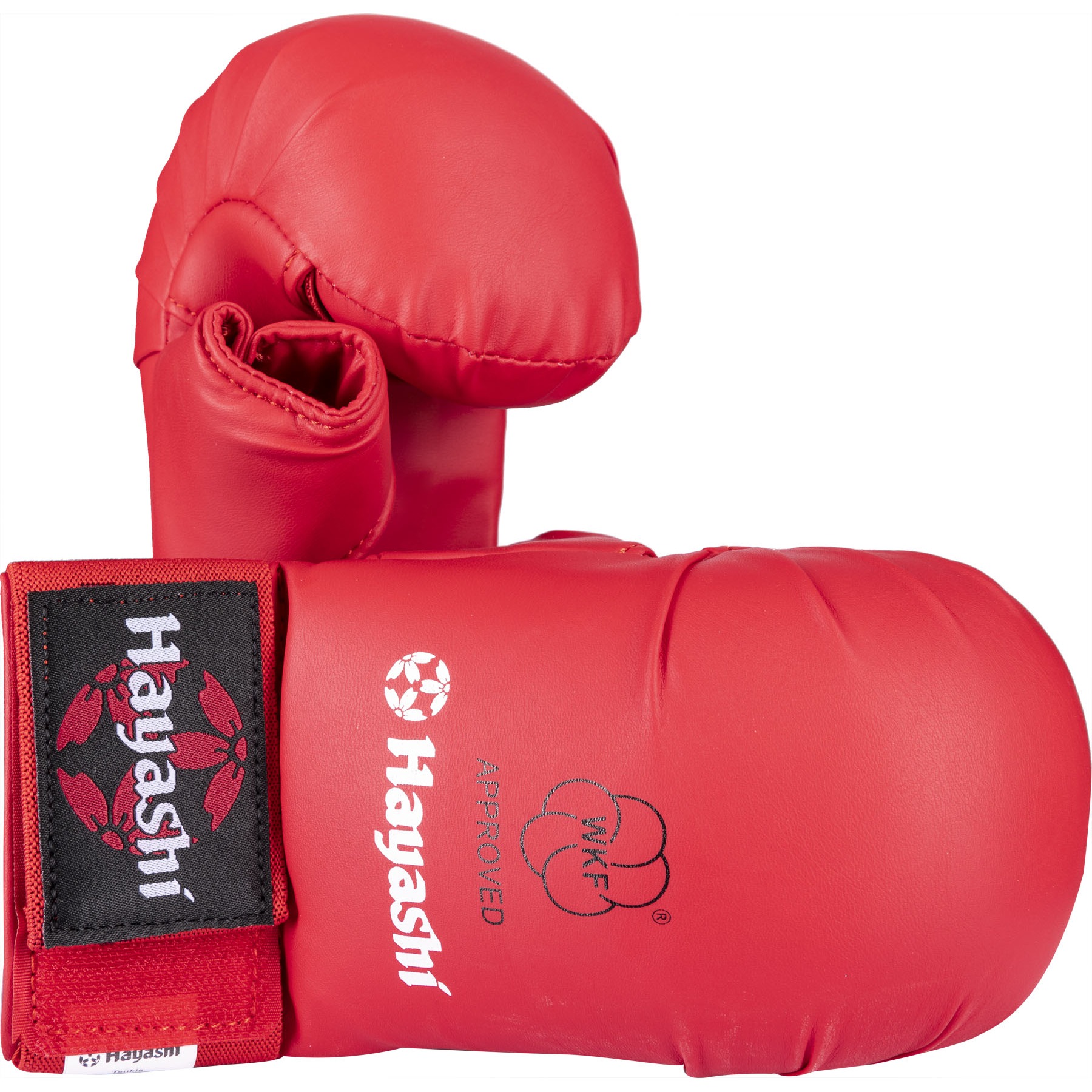 Hayashi Karate-Handschuhe - TSUKI WKF Approved - Mit Daumen - Rot