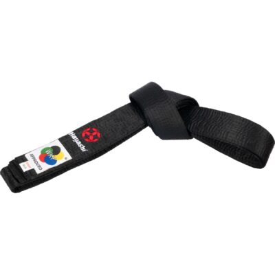 Hayashi Karategürtel - Budo WKF Approved - Schwarz