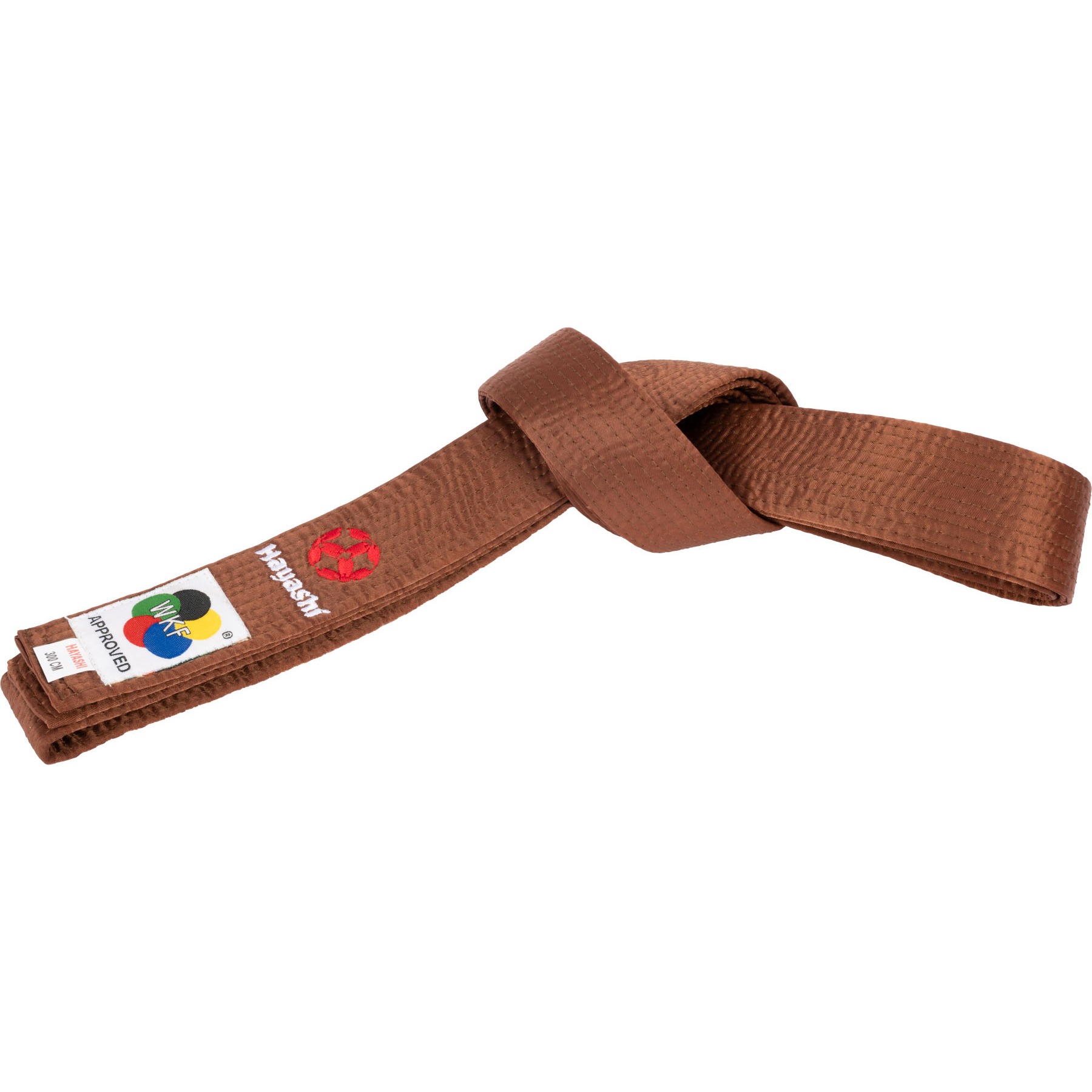Hayashi Karate-Gürtel - WKF Approved - Braun