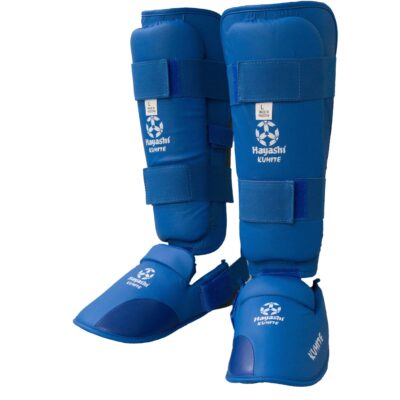 Hayashi Schienbein- und Spannschutz - Karate Schienbein- und Spannschutz - Rot