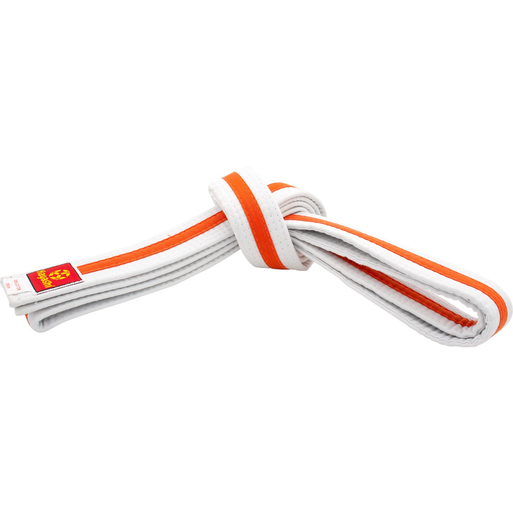 Hayashi Budoband - Gürtel für Judo, Karate und Taekwondo - Weiß / Orange Hayashi Budoband - Gürtel für Judo, Karate und Taekwondo - Weiß / Orange