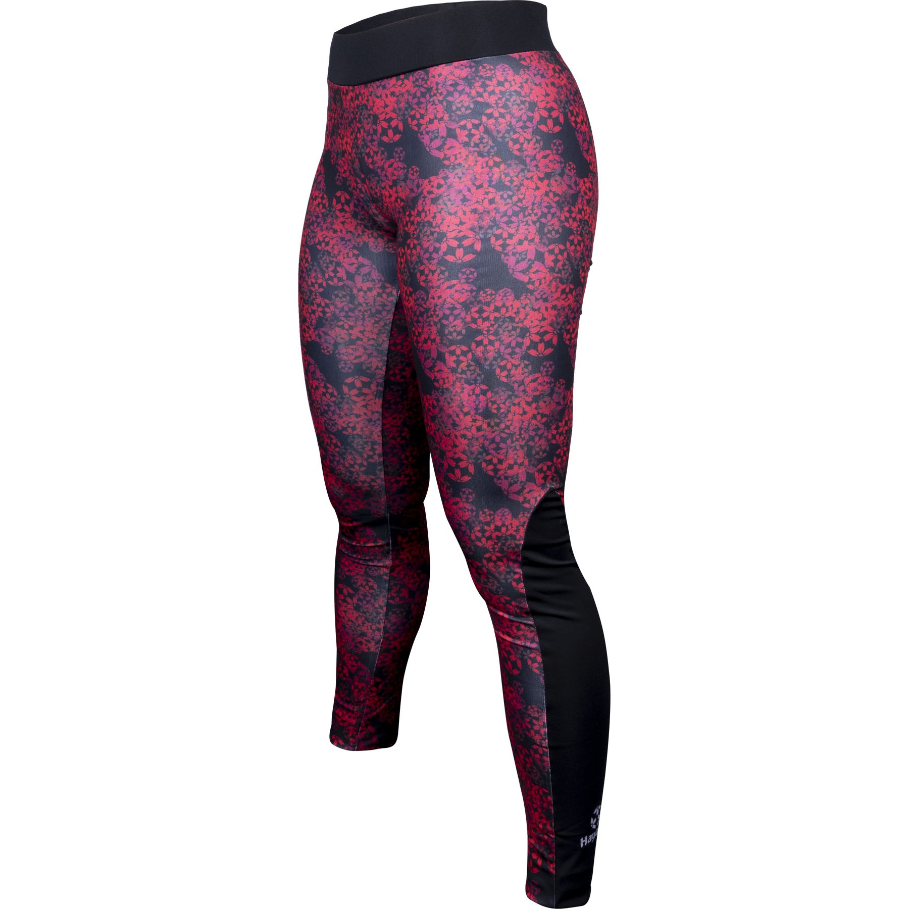 Hayashi Sport-Leggings - Flowers - Schwarz / Rot Hayashi Sport-Leggings - Flowers - Schwarz / Rot