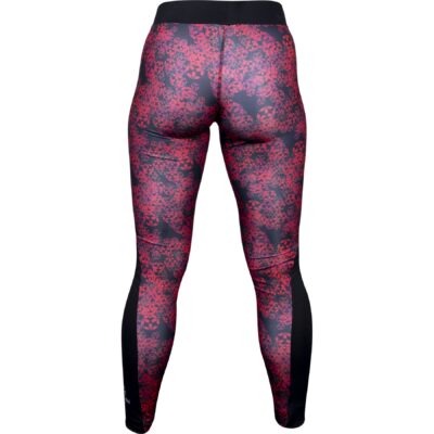 Hayashi Sport-Leggings - Flowers - Schwarz / Rot