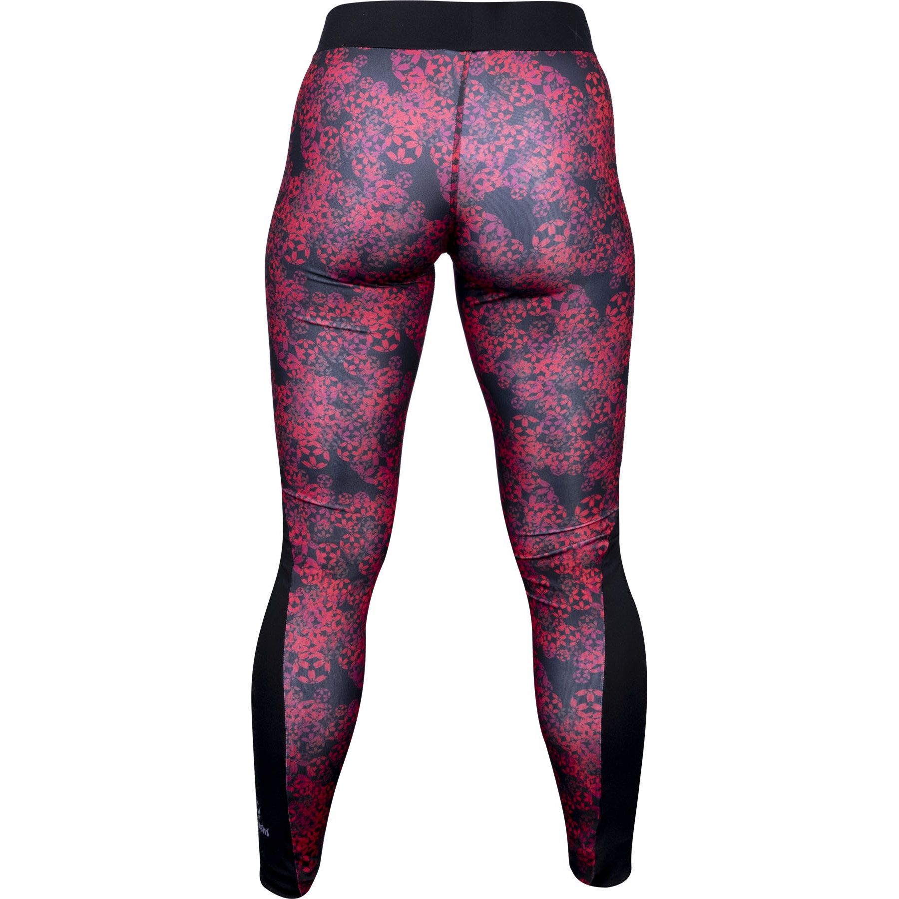 Hayashi Sport-Leggings - Flowers - Schwarz / Rot Hayashi Sport-Leggings - Flowers - Schwarz / Rot