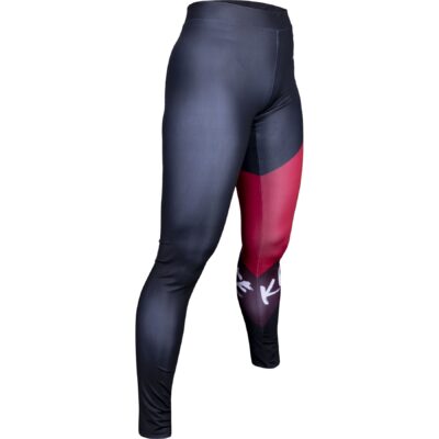 Hayashi Sport-Leggings - WKF Vista - Schwarz / Rot