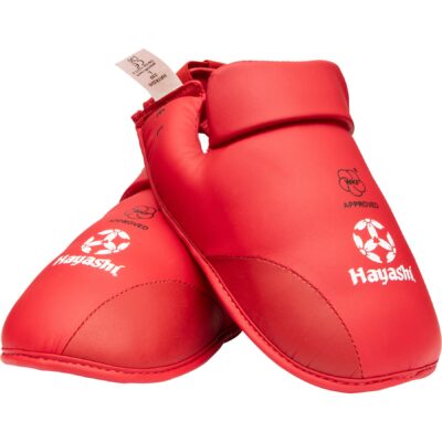 Hayashi Karate Fußschutz - Kicks for Karate WKF Approved - Rot