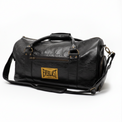 Everlast Neu - 1910 Leder Sporttasche - Schwarz Everlast Neu - 1910 Leder Sporttasche - Schwarz