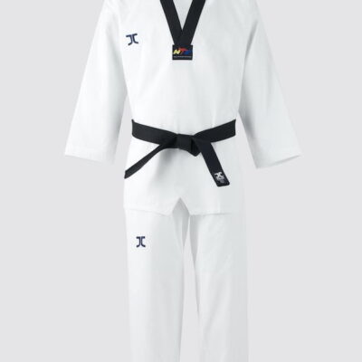 JCalicu Taekwondoanzug - JC Club - weiß-schwarz (JC-5001)