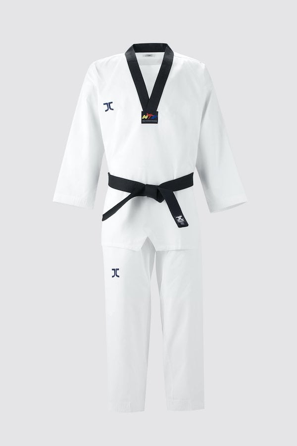 JCalicu Taekwondoanzug - JC Club - weiß-schwarz (JC-5001) JCalicu Taekwondoanzug - JC Club - weiß-schwarz (JC-5001)