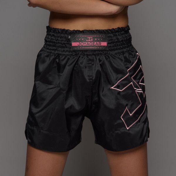 Joya Strike Kickbox-Shorts Schwarz Rosa Joya Strike Kickbox-Shorts Schwarz Rosa