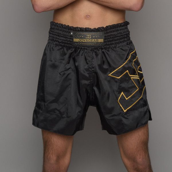 Joya Strike Kickbox-Shorts Schwarz Gold